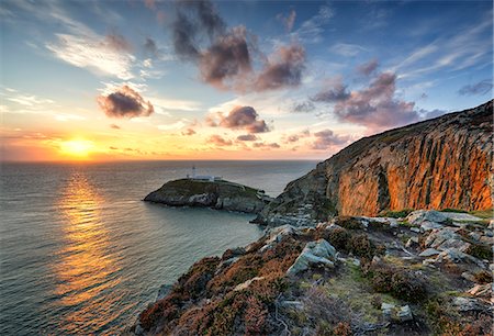 promontoire - Europe, Wales,  Anglesey, South Stack Lighthouse Foto de stock - Con derechos protegidos, Código: 862-08091575