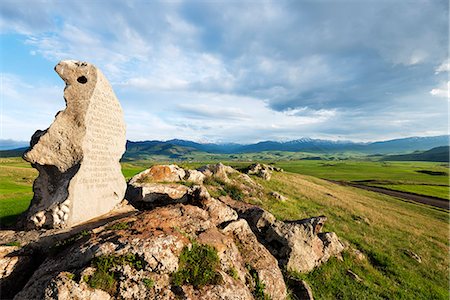 Eurasia, Caucasus region, Armenia, Syunik province, Karahunj Zorats Karer, prehistoric archaeological 'stonehenge' site Stock Photo - Rights-Managed, Code: 862-08272884