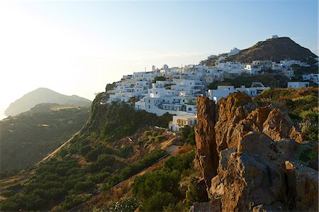 Plaka and Kastro, Milos, Cyclades, Greece Stock Photo - Rights-Managed, Code: 862-08273194