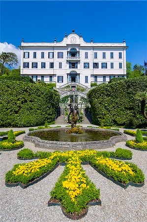 Villa Carlotta, Tremezzo, Como lake, Lombardy, Italy.  Details of the villa's garden in bloom. Photographie de stock - Rights-Managed, Code: 862-08273345