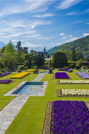 simsearch:841-06448496,k - Villa Taranto, lake Maggiore, Piedmont, Italy. Garden Terrace. Stock Photo - Rights-Managed, Code: 862-08273342