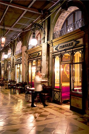 piazza venezia - Italy, Veneto, Venice. Florian Cafe. Stock Photo - Rights-Managed, Code: 862-08273401