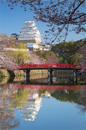 Himeji Castle (UNESCO World Heritage site), Himeji, Kansai, Honshu, Japan Photographie de stock - Rights-Managed, Code: 862-08273477