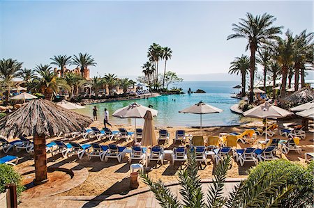 simsearch:862-03711658,k - Jordan, Dead Sea. The attractive infinity swimming pool at the Movenpick Resort & Spa overlooks the Dead Sea with Israel beyond. Stock Photo - Rights-Managed, Code: 862-08273521