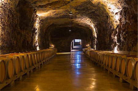 Spain, La Rioja, Haro. The wine caves at Bodegas Roda, a modern Rioja winery. Stock Photo - Rights-Managed, Code: 862-08273797