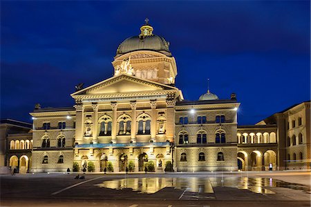 Swiss Parliament, Bundeshaus, Bern, Switzerland, Europe Stock Photo - Rights-Managed, Code: 862-08273875