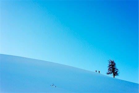 silhoutted - Europe, Switzerland, Valais, ski touring near Martigny at col de la Forclaz Stock Photo - Rights-Managed, Code: 862-08273882