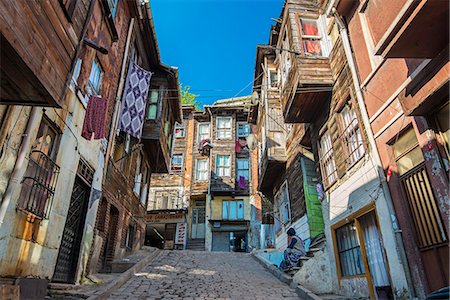simsearch:862-03355075,k - Traditional Ottoman timber houses in Fatih district, Istanbul, Turkey Stock Photo - Rights-Managed, Code: 862-08273896