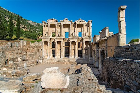 Library of Celsus, Ephesus, Izmir, Turkey Foto de stock - Con derechos protegidos, Código: 862-08273939