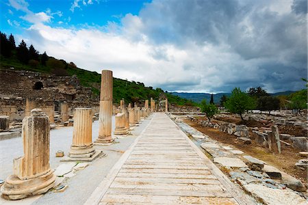 Turkey, Aegean, Selcuk, Ephesus, ancient Roman ruins Stockbilder - Lizenzpflichtiges, Bildnummer: 862-08273959