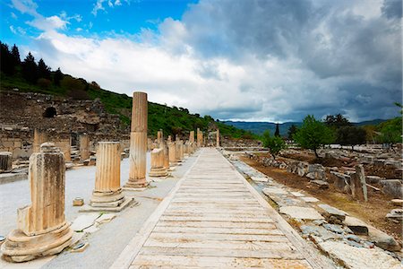 Turkey, Aegean, Selcuk, Ephesus, ancient Roman ruins Stock Photo - Rights-Managed, Code: 862-08273959