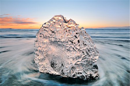 sea ice - Ice on the beach of Jokulsarlon, Iceland Stock Photo - Rights-Managed, Code: 862-08698810