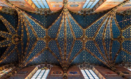 simsearch:400-04361723,k - Krakow, Poland, North East Europe. Ceiling of St. Mary Basilica. Stock Photo - Rights-Managed, Code: 862-08698896