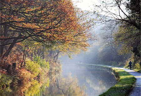 simsearch:862-08699074,k - England, West Yorkshire, Halifax. Autumn scene at the Calder and Hebble Navigation canal near Halifax. Photographie de stock - Rights-Managed, Code: 862-08699091