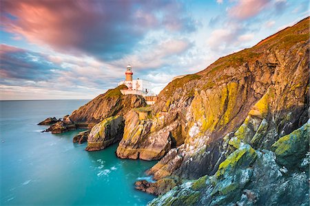 simsearch:862-08699384,k - Baily lighthouse, Howth, County Dublin, Ireland, Europe. Stock Photo - Rights-Managed, Code: 862-08699364