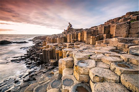 simsearch:862-08699410,k - Giant's Causeway, County Antrim,  Ulster region, northern Ireland, United Kingdom. Iconic basalt columns. Foto de stock - Con derechos protegidos, Código: 862-08699368