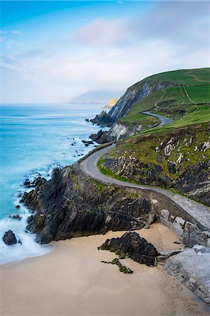 slea head - Coumeenoole beach (Slea Head), Dingle peninsula, County Kerry, Munster province, Ireland, Europe. Foto de stock - Con derechos protegidos, Código: 862-08699407