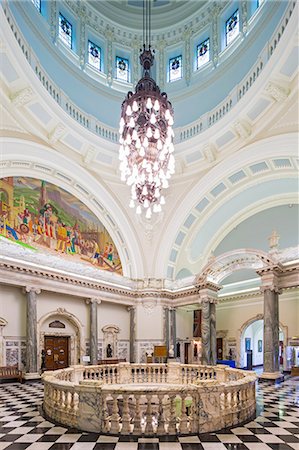 rotunda - United Kingdom, Northern Ireland, County Antrim, Belfast. The interior of City Hall. Stock Photo - Rights-Managed, Code: 862-08699618