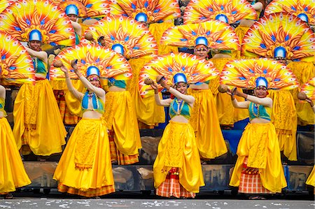 Participants perfrom at Dinagyang Festival, Iloilo City, Western Visayas, Philippines Foto de stock - Con derechos protegidos, Código: 862-08699707