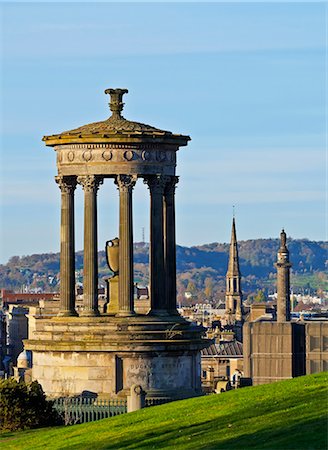 dugald stewart monument - UK, Scotland, Lothian, Edinburgh, Calton Hill, Dugald Stewart Monument. Stock Photo - Rights-Managed, Code: 862-08699841