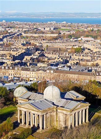 simsearch:862-08699840,k - UK, Scotland, Lothian, Edinburgh, Calton Hill, Collective City Observatory viewed from Nelson Monument. Stock Photo - Rights-Managed, Code: 862-08699842