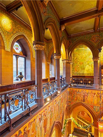simsearch:862-06542761,k - UK, Scotland, Lothian, Edinburgh, Interior view of The Scottish National Portrait Gallery. Stock Photo - Rights-Managed, Code: 862-08699858