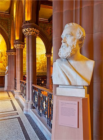 simsearch:862-06542761,k - UK, Scotland, Lothian, Edinburgh, Marble Sculpture of Robert Herdman by William Brodie in The Scottish National Portrait Gallery. Stock Photo - Rights-Managed, Code: 862-08699860