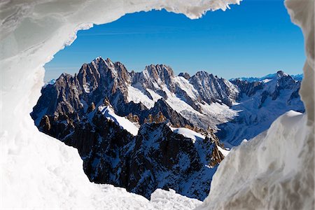 simsearch:862-08091327,k - Europe, France, Haute Savoie, Rhone Alps, Chamonix, ice cave on Aiguille du Midi Fotografie stock - Rights-Managed, Codice: 862-08704805