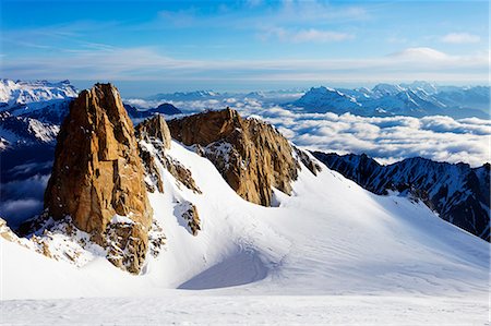 swiss landscape - Europe, Switzerland, Valais, Swiss French border, Glacier du Trient Stock Photo - Rights-Managed, Code: 862-08704844