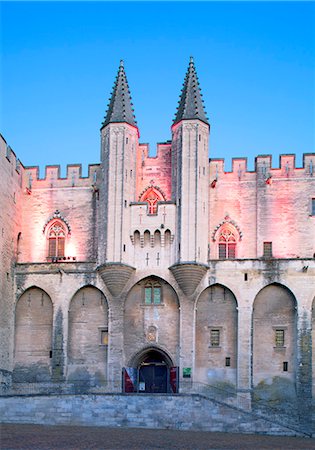 France, Provence, Avignon. The Palais des Papes. Stock Photo - Rights-Managed, Code: 862-08704841