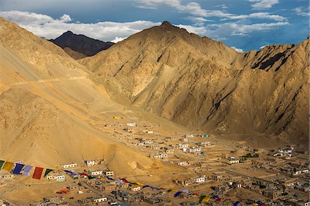 people ladakh - View from Leh Gompa, Leh, Indus Valley Foto de stock - Con derechos protegidos, Código: 862-08704902
