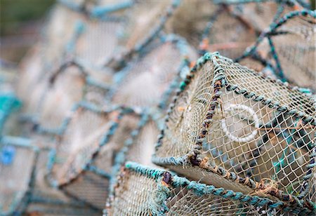 simsearch:862-08700007,k - Scotland, Highland, Plockton. Detail of lobster pots in Plockton village. Stock Photo - Rights-Managed, Code: 862-08700014