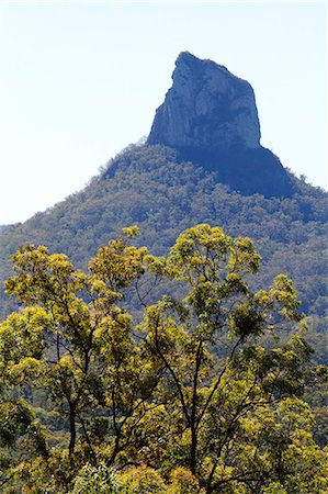 Glass House Mountains (ancient volcanic plugs) near the Sunshine Coast and Brisbane, Queensland, Australia Stock Photo - Rights-Managed, Code: 862-08718426