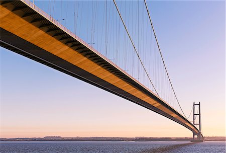 Europe, United Kingdom, England, East Yorkshire, Hull, Humber Bridge Photographie de stock - Rights-Managed, Code: 862-08718586