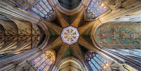 ely - Europe, United Kingdom, England, Cambridgeshire, Ely, Ely Cathedral Foto de stock - Direito Controlado, Número: 862-08718663