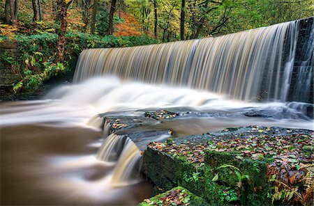 photo of autumn in england - Europe, United Kingdom, England, West Yorkshire, Ripponden, River Stock Photo - Rights-Managed, Code: 862-08718681