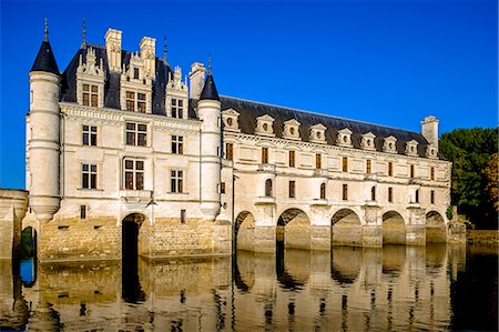 Chateau of Chenonceau, Indre-et-Loire, Loire Valley, France, Europe Stock Photo - Rights-Managed, Code: 862-08718827