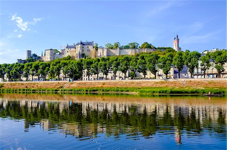 Panoramic of Chinon, Indre-et Loire, Loire Valley, France, Europe Stock Photo - Rights-Managed, Code: 862-08718841