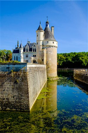 Chateau of Chenonceau, Indre-et-Loire, Loire Valley, France, Europe Foto de stock - Con derechos protegidos, Código: 862-08718877