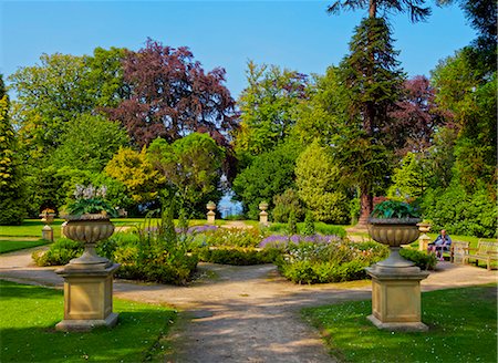 UK, Scotland, Lothian, Edinburgh, View of the Lauriston Castle Gardens. Stockbilder - Lizenzpflichtiges, Bildnummer: 862-08719462