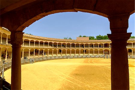 Plaza de Toros de Ronda Bullring completed in 1785, Ronda, Andalusia, Spain Photographie de stock - Rights-Managed, Code: 862-08719574