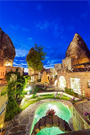 Turkey, Central Anatolia, Cappadocia, Goreme, Antalolia Houses Boutique Hotel, Unesco World Heritage site Stock Photo - Rights-Managed, Code: 862-08719887