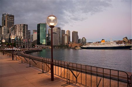 Australien New South Wales. Circular Quay im Morgengrauen. Stockbilder - Lizenzpflichtiges, Bildnummer: 862-03289201