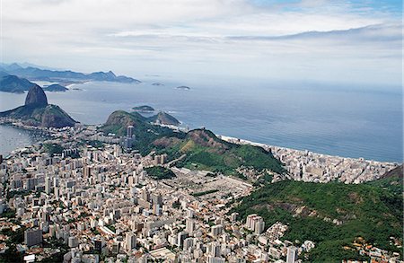 simsearch:862-03351984,k - View over the city of Rio de Janeiro. Stock Photo - Rights-Managed, Code: 862-03289635