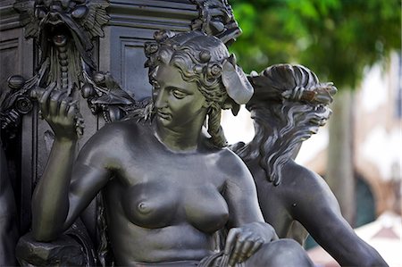 Baroque fountain reflecting the citiy's Spanish colonial past in the UNESCO listed area of the Centro Historico area of Salvador de Bahia,in Bahia in the north east region of Brazil Stock Photo - Rights-Managed, Code: 862-03289684