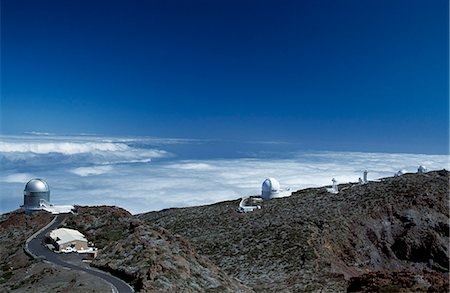 Observatorio astrofisico del roque de los Muchachos on the rim of The Caldera de Taburiente Stock Photo - Rights-Managed, Code: 862-03354215