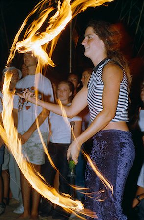 Fire performers at Beneras for World Drumming day Stock Photo - Rights-Managed, Code: 862-03354421