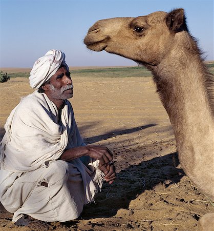 sudan - A Nubian man and his camel at an oasis in the Nubian Desert north of Old Dongola. Foto de stock - Con derechos protegidos, Código: 862-03354632