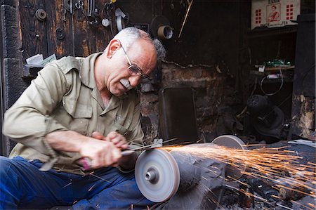 damascus - Sharpening knives in the Old City,Damascus Stock Photo - Rights-Managed, Code: 862-03354798