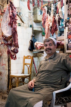A butcher in the souq,Aleppo,Syria Stock Photo - Rights-Managed, Code: 862-03354814
